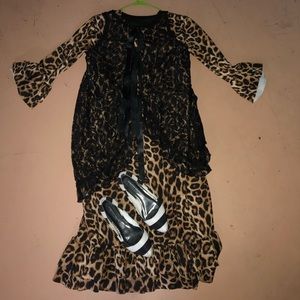 Leopard layering dress